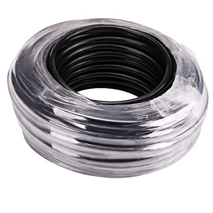 Raindrip 016010T 1/4-Inch Drip Irrigation Supply Tubing, 100-Foot., for Drip Irrigation, Drip Emitters, Irrigation Parts, Systems, Black Polyethylene - size: 1