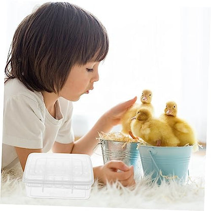 BESPORTBLE Reptile Breeders Kit 2pcs 16 Compartment Incubation Trays for Eggs Unbreakable Plastic
