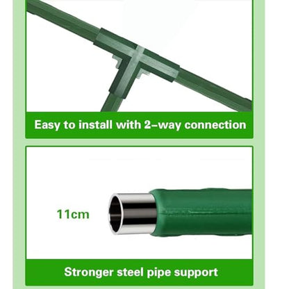 Cucumber Trellis for Plant Climbing- Cucumebr Arch Trelli for Flower Vine Vegetable Tomato Cage Raised Bed- Foldable Garden Tunnel Trellis (47x15.7in)