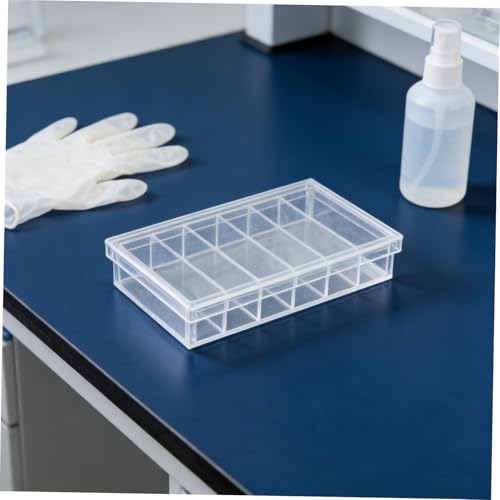 INOOMP Acrylic Incubator Box with Lid 6-Well Tray for Laboratory Specimen Observation and Small Pet Breeding Acrylic Reptile and Fish Breeding Box