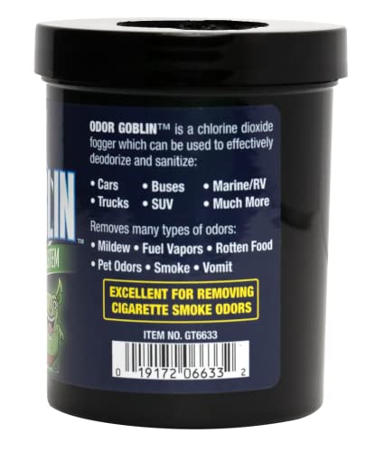 Gliptone Odor Goblin Chlorine Dioxide Fogger Odor Elimination System | For Cars, Buses, Marine/RV, Trucks, SUV