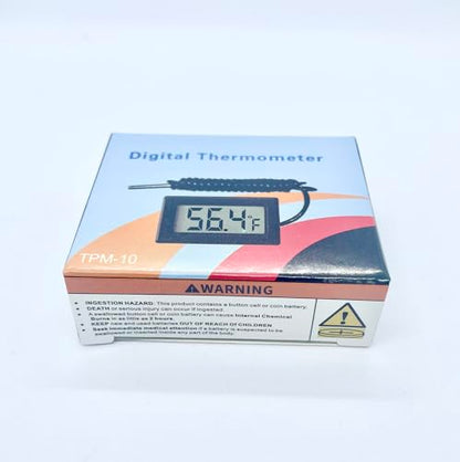 HiLetgo 5pcs Digital LCD Thermometer Temperature Digital LCD Fridge Thermometer Water Temperature with Probe Fahrenheit