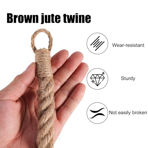 DONGKER Hermit Crab Climbing Rope,Sisal Rope Lizards Climbing Ladder Toy with Hook & Suction Cups for Reptile Geckos Resting Exploring Hiding Play - size: 65CM