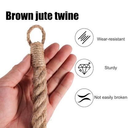 DONGKER Hermit Crab Climbing Rope,Sisal Rope Lizards Climbing Ladder Toy with Hook & Suction Cups for Reptile Geckos Resting Exploring Hiding Play - size: 65CM