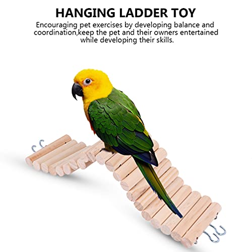 Hamster Ladder Hamster Climbing Toy with Hook Wooden Ladder Bridge Gerbils Mice and Small Animals Reptile Tortoises