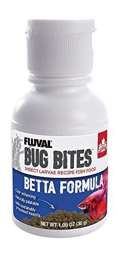 Fluval Bug Bites Betta Fish Food, Granules for Small to Medium Sized Fish, 1.05 Oz. | Granules for Small to Medium Sized Fish