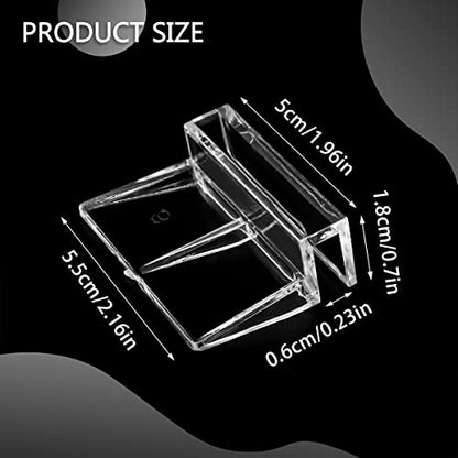 16 PCS 6mm Acrylic Aquarium Cover Clip, Clear Fish Tank Glass Cover Clip Support Holder Universal Lid Clips for Rimless Aquariums | Fish Tank Glass Cover Clip, Support Holder, Universal Lid Clips, For Rimless Aquariums