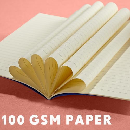 100 Pcs Journals Notebooks Bulk - Kraft Softcover A5 Small Notebooks 5.5 Inch x 8.3 Inch Notepads with 60 Page 30 Sheet for Writing Sketch Travel Office Supplies(Bright Color,Lined) - color: Bright Color, style: Lined