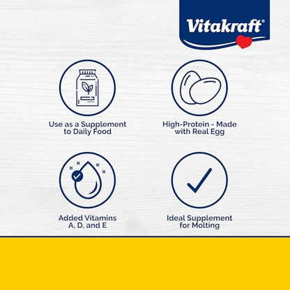 Vitakraft VitaSmart Egg Food for Birds - Daily Supplement for Parrots, Parakeets, Cockatiels, and Canaries - Bird Calcium Supplement 1.1 Pound (Pack of 1) - size: 1.1 Pound (Pack of 1)