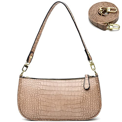 Small Tote Shoulder Bags Purses for Women Retro Classic Crossbody Bags Cute Clutch Purse and Handbag - color: 0-2-khaki