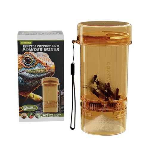 Cricket Calcium Powder Mixer Even Coating Calcium Shaker for Reptiles | Easy to Use,Portable,Calcium Saving,Durable