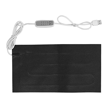 Temperature Regulating Heating Pad, Water Proof Electric Cloth Heater Pad with Charging Cable, 4 Gear Electric Cloth Heater for Clothes Seat Pet Bed Warmer (10x20cm) - size: 10x20cm