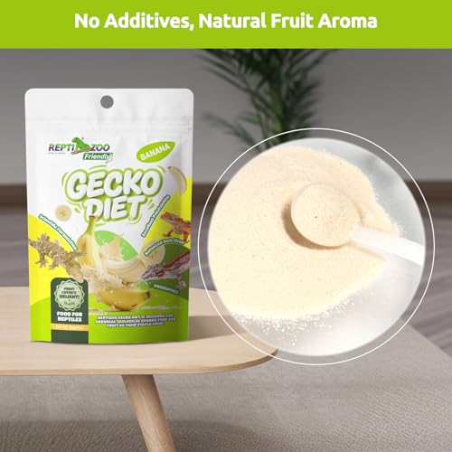 Gecko Food, Fruit Mix Insects Gecko Diet with Banana 2 oz