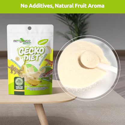 Gecko Food, Fruit Mix Insects Gecko Diet with Banana 2 oz