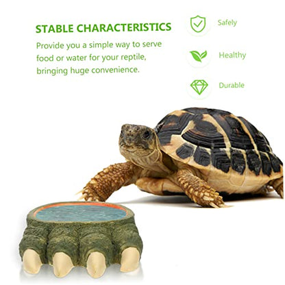 MERRYHAPY Reptile Food Container Bearded Pet Food Basin Snake Terrarium Lizard Water Dish