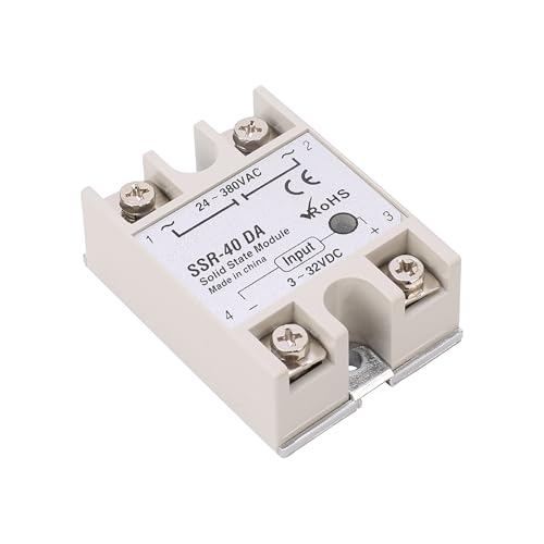 PID Temperature Controller Meter Indicator, Jaybva Digital Universal Thermostat C and Fahrenhe F Display SSR and Alarm Output 40A Solid State Relay and Thermocouple Probe Heat Sink Included - color: PID+40A SSR+Heat Sink+K Sensor