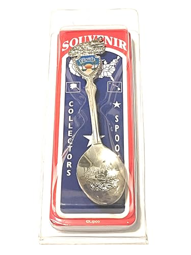 Florida Alligator Design Souvenir Spoon 5 inches Long