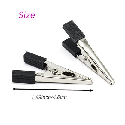40 Pcs Bird Cage Safety Clips, Iron, Black, 1.89x0.7 Inch, Suitable for Parrots, Hamsters, Guinea Pigs, Rabbits, Lightweight, Anti-Escape