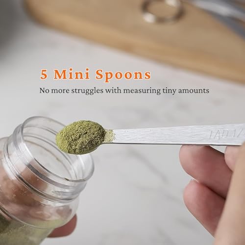30PCS Measuring Cups and Spoons Set, 7 Nesting Measuring Cups, 18 Measuring Spoons and 5 Mini Spoons, Stainless Steel Kitchen Measuring Set for Dry and Liquid Ingredients, Perfect for Cooking & Baking - size: 30PCS Set
