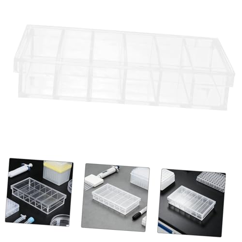 Acrylic Incubation Tray with Lid 6-Compartment 6.6x3.8 Fish Breeding Box for Laboratory Research and Aquarium Fish Egg Hatching