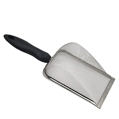 Reptile Sand Shovel Stainless Steel Fine Mesh Sand Substrate Scoop for Litter Cleaner Scooper for Sand Bedding