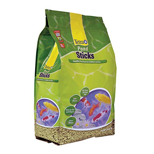 Tetra Pond Sticks Fish Food For Goldfish & Koi, 3.70 lbs | Healthy Daily Diet For All Pond Fish, Easy To Digest Floating Sticks Promote Clearer Water, Feed When Water Is +50 Degrees - size: 3.7 Pound (Pack of 1)