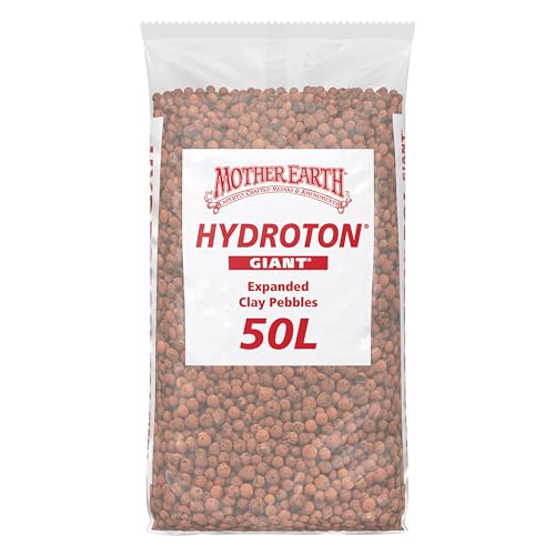 MOTHER EARTH HGC714123 Hydroton Original Expanded Clay Pebbles, 50 Liter, Terra Cotta - size: 50 Liter