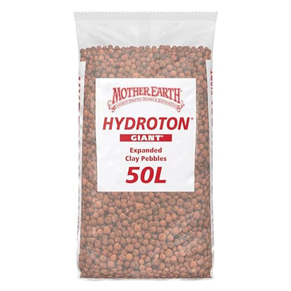 MOTHER EARTH HGC714123 Hydroton Original Expanded Clay Pebbles, 50 Liter, Terra Cotta - size: 50 Liter