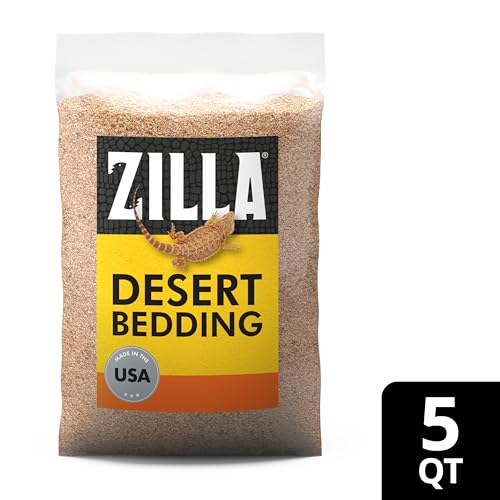Zilla Desert Bedding, Substrate for Reptile Terrariums, Ideal for Bearded Dragons, Uromastyx, and More, 5 Quarts - size: 5 Quarts