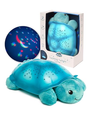 Cloud b Comforting Nightlight Star Projector w/ Soothing Sounds | Gentle Brightness | 3 Colors | Auto-Shutoff | Twinkling Twilight Turtle Aqua - color: Twinkling Twilight Turtle - Aqua