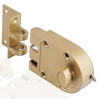 Guard Security Heavy Jimmy Proof Deadbolt,Door Lock Single Cylinder for Entry Door Gold Finish - color: Gold