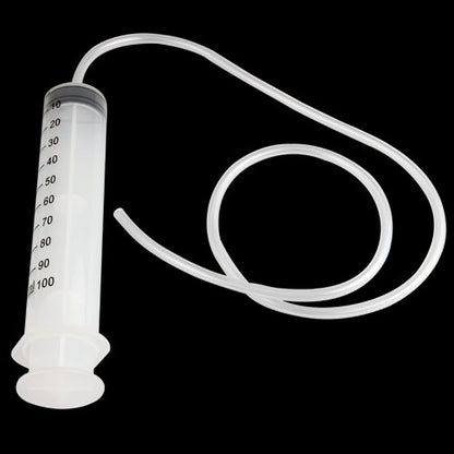 Karlling Large Syringe for Nutrient Measuring 80cm Handy Tube - style: 100MLB(1 Pack)
