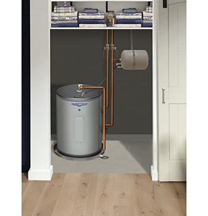 GE Appliances 18 Gallon Versatile Plug and Play Electric Water Heater with Adjustable Thermostat, Easily Installs Where You Want It, 120 Volt - style: 18 Gallon