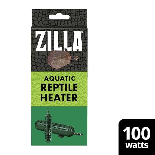 Zilla Aquatic Reptile Heater, Fully Submersible, Auto-shut Off, for Terrariums up to 40 Gallons