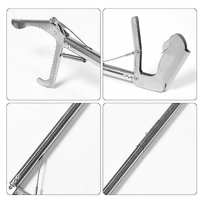 POPETPOP Snake Snake Grabber -up Handling Tool Retractable Snake Hook Snake Catcher Clip Metal Snake Tongs Reacher Trash Pickers up Grabber Elder Crab Stainless Steel Reptile
