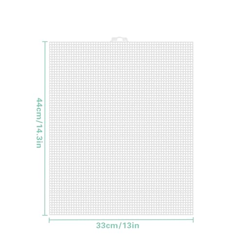 2 Sets Fish Tank Divider with Self-Adhesive Hook and Ties, Plastic Cuttable Aquarium Grid Plate DIY Adjustable Fish Separator Accessories 13 x 17.3 Inch (Large)