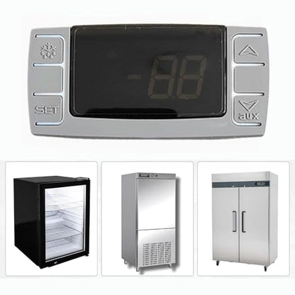 XR02CX-5N0C1 Digital Temperature Thermostat Controller,230V/50-60Hz Off Cycle Defrost with NTC Probe Input for Refrigeration Units