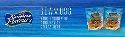 Karibbean Flavours Dried Sea Moss (pack of 2) x 3Oz./85g | Caribbean Superfood - Wildcrafted Seedstock - Ethically Harvested - Makes 4 Quarts Gel - size: 2.99 Ounce (Pack of 2)
