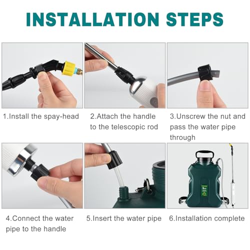 Backpack Sprayer, 3 Gallon, Battery Powered | 7.4V, 5 Mist Nozzles