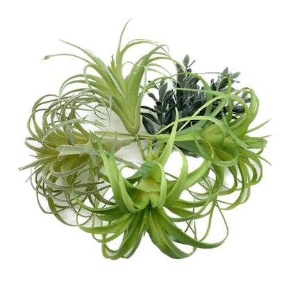 POANTA 5 Pack Assorted Artificial Succulents Air Plants Set Unpotted Realistic Greenery Plants Home Garden Decoration