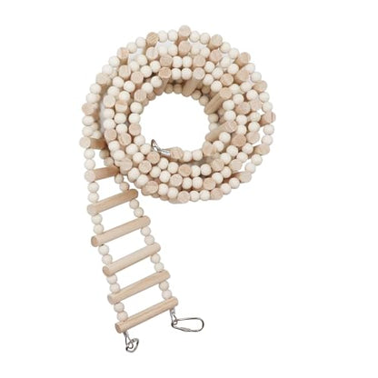 Rat Ladder Bridge Toy, Rat Climbing Toys, Natural Wooden Hamster Ladder Bridge Toy, Cage Accessories for Bird Parrot Cockatiel Sugar Gliders - 54 Steps - 74.6 x 3.14 Inch - size: 54 Steps - 74 × 3 Inch