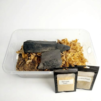 Ultra Isopod Habitat Kit - Rottwood + Flake | Live Isopod Bundle Cleanup Crew | Live Arrival Nationwide!