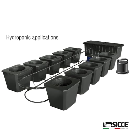 SICCE Ultra Zero 793 GPH Multi-Purpose Water Pump | Garden Hose Connection Portable Handle | Ultra Quiet Durable Aquarium Fish Tank Fountain Pond Hydroponics Terrarium Black | Freshwater & Saltwater