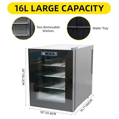 Reptile Incubator 16L Scientific Lab Incubator Digital Incubator Cooling and Heating Temperature can be Controlled at 50℉~104℉ Reptile Egg Incubator 110V Work for Small Reptiles - size: 16L