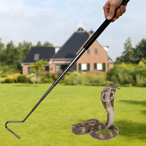 Stainless Steel Extensible Grappling Hook, Pick-Up Handling Tool, Pet Snake Accessories, Pool Skimmer Basket Hook