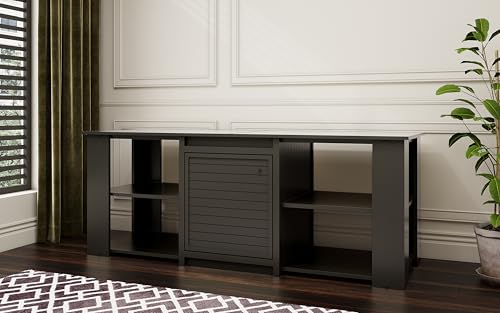 New Age Pet® ECOFLEX® 72" Jumbo Versa Stand, Standard Height Cabinet for Reptile & Small Animal Habitat, Lounge in Black - color: Black