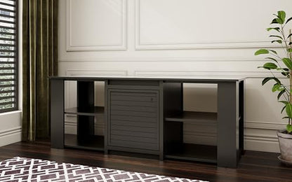 New Age Pet® ECOFLEX® 72" Jumbo Versa Stand, Standard Height Cabinet for Reptile & Small Animal Habitat, Lounge in Black - color: Black