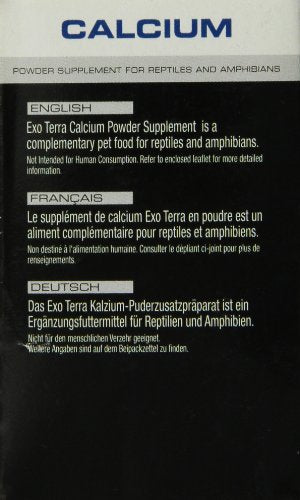 Exo Terra Calcium Powder Supplement for Reptiles and Amphibians, 3.2 Oz., PT 1851 (Pack of 2) - size: 3.2 oz. (Pack of 2)