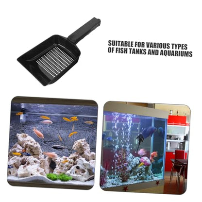 GALPADA 2pcs Aquarium Gravel Scoop for Fish Tank Sand Cleaning Versatile Sand Removal Tool for and Reptile Habitat Lightweight and User-Friendly Design