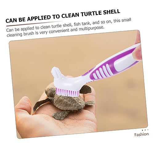 ORFOFE 4pcs Portable Turtle Care Cleaning Brace Brush for Tortoise Shell Cleaning
